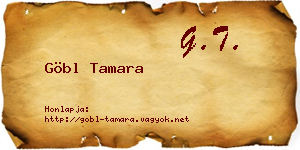 Göbl Tamara névjegykártya
